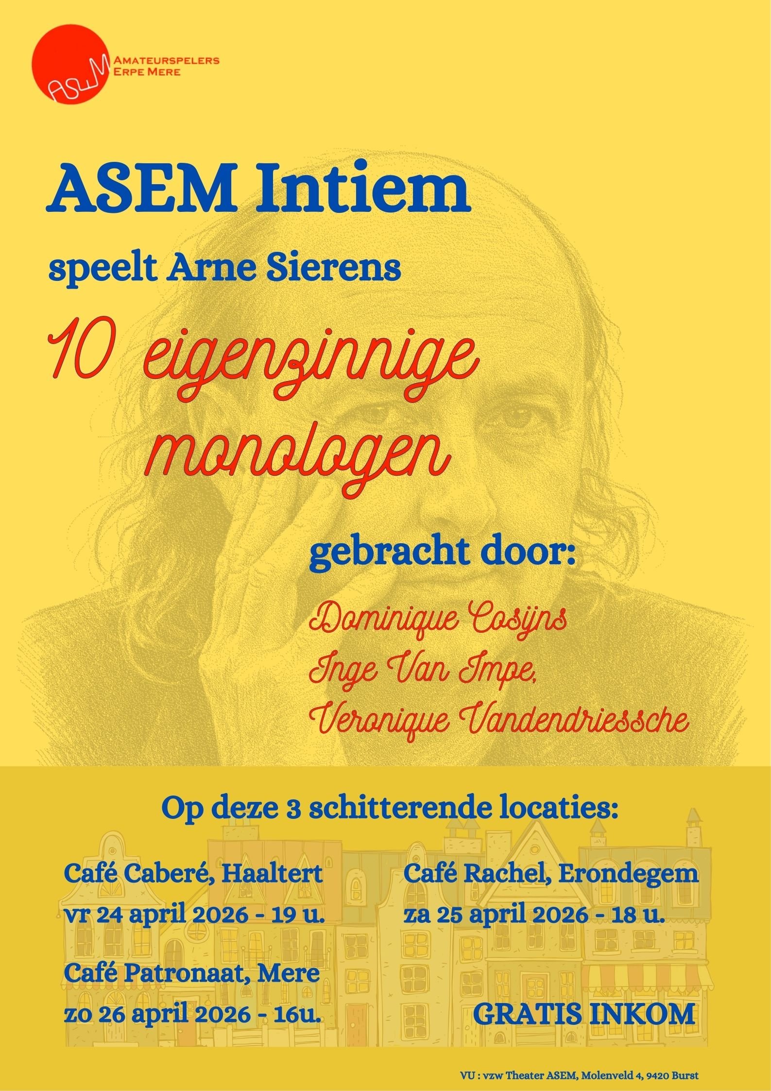 10 eigenzinnige monologen<br>van Arne Sierens